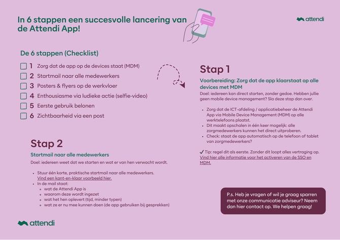Attendi App lancering communicatie plan - Januari 2026 (Groot)
