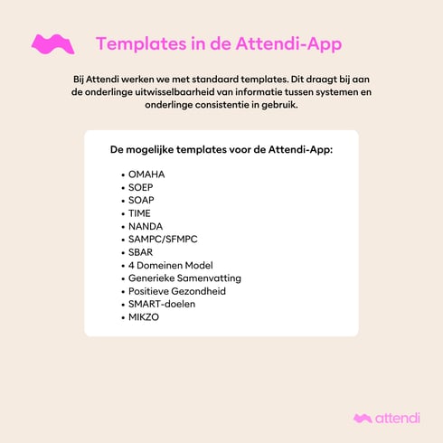 Templates in de Attendi-App-5