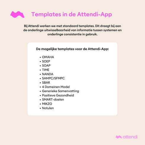 Templates in de Attendi-App-6